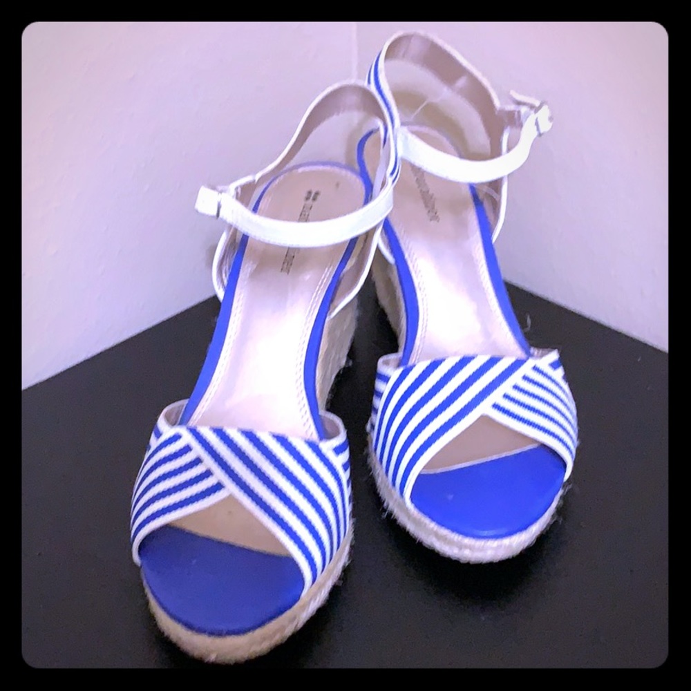 Cute Wedge Striped Sandals